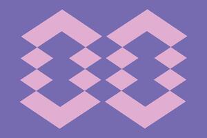 A purple and pink square with squares on it vector