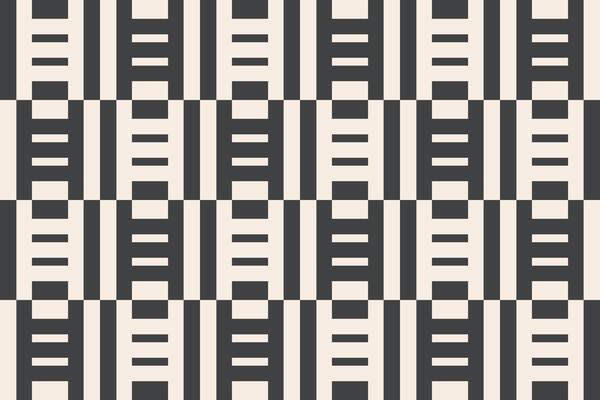 A black and white pattern with rectangles
