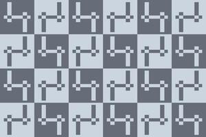 A pattern of squares in gray and white vector
