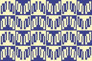 A blue and yellow pattern with squares vector