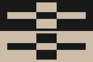 A black and white square with a cross on it vector