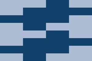 A blue and white square pattern vector