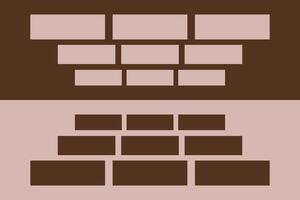 A brick wall with a brick on top of it vector