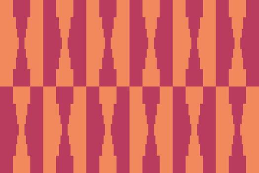 A pattern with red and orange squares vector