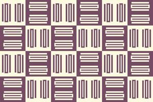 A pattern with squares and lines in purple and white vector
