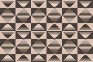 A black and white checkered pattern with a diamond shape vector