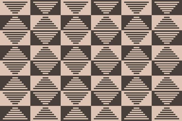 A black and white checkered pattern with a diamond shape