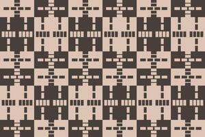 A pattern with squares and lines in brown and black vector