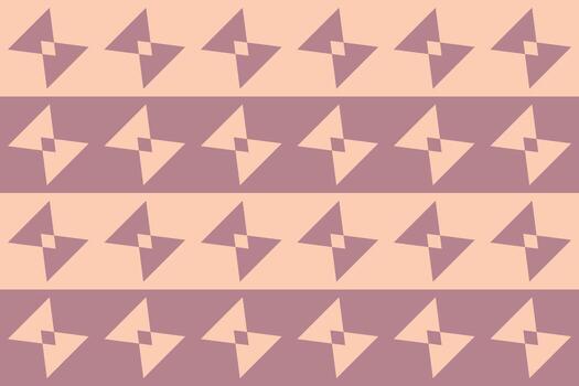 A pattern with many triangles in pink and beige vector