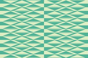 A green and white geometric pattern vector