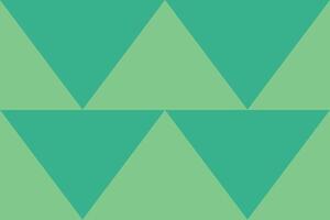 A green and white background with triangles vector