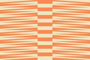 A striped pattern in orange and white vector