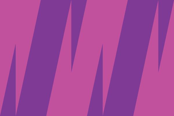 A purple and pink striped background with diagonal lines