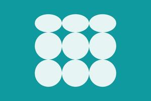 A group of people in a circle on a blue background vector