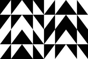 A black and white pattern with triangles vector