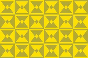 Yellow and green triangles on a yellow background vector