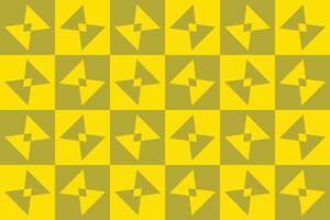 Yellow and green geometric pattern vector