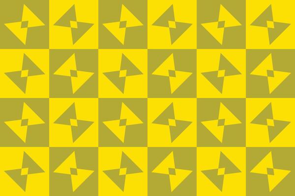Yellow and green geometric pattern