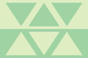 A green and white triangle pattern vector