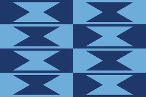 A blue and white pattern with an x on it vector