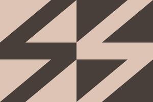 A brown and black geometric pattern with the number four vector