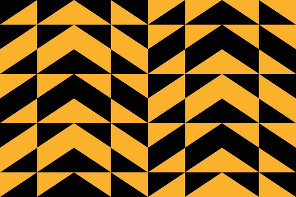 A black and yellow chevron pattern