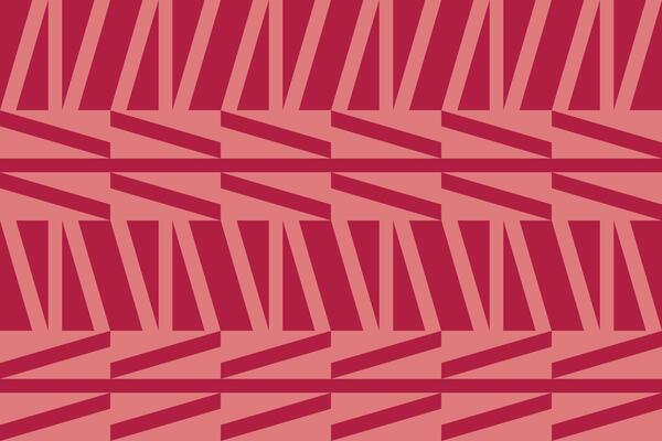 A red and pink pattern with diagonal lines