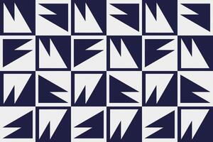 A pattern of triangles in blue and white vector