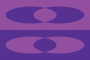 Two circles with two different colors on them vector
