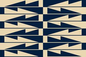 A pattern with blue and tan triangles vector