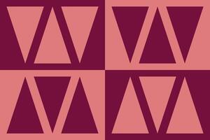 A pattern of squares with the letters w and m vector
