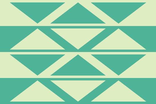 A green and white pattern with triangles vector