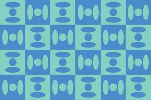 A blue and green pattern with circles vector
