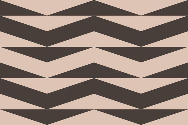 A chevron pattern in beige and black