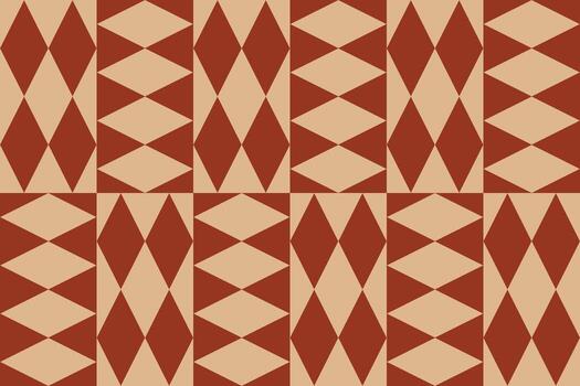 un modelo con rojo y beige triangulos vector