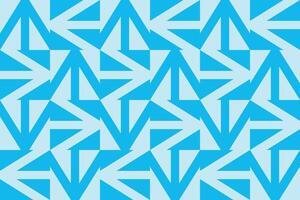 A blue and white geometric pattern with arrows vector