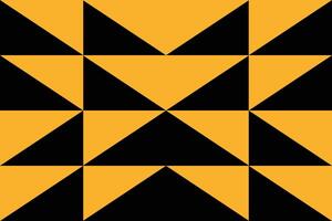 A black and yellow quilt with a star pattern vector