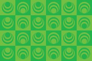 Green circles on a checkered background vector