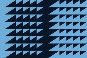 A blue and black pattern with triangles vector