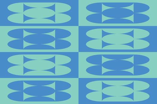 un azul y verde modelo con un grande número de círculos vector