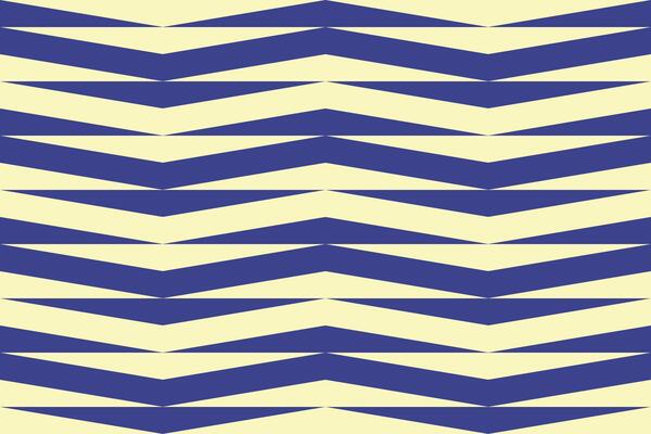 A blue and yellow chevron pattern