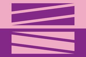 Two purple and pink squares with a diagonal line vector