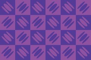 A purple and gray checkered background with a pattern of circles vector