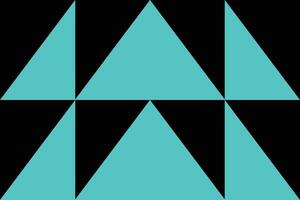 A blue triangle with three triangles on it vector