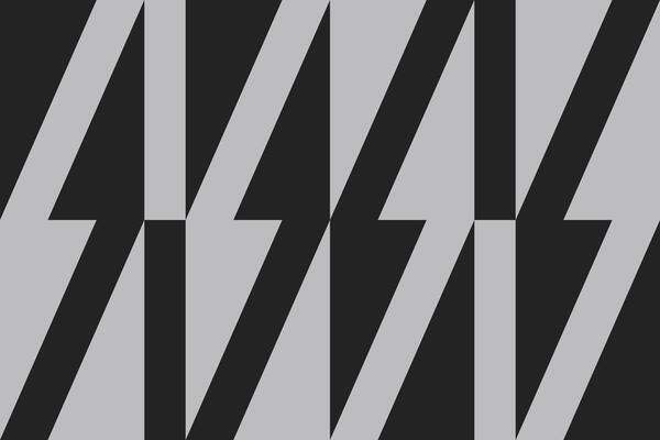 A black and white pattern with a diagonal line