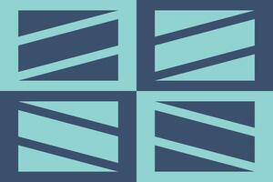 A square pattern with blue and green squares vector