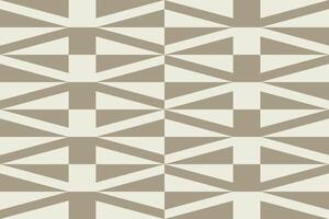 A pattern with geometric shapes in beige and white vector