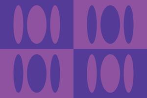 A purple and white background with a large number of circles vector