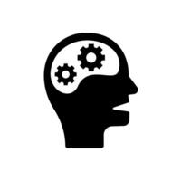 Icon a cognition, isolated against a clean background. vector