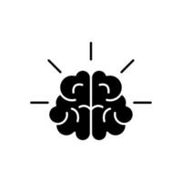 Icon a brain, isolated against a clean background.. vector
